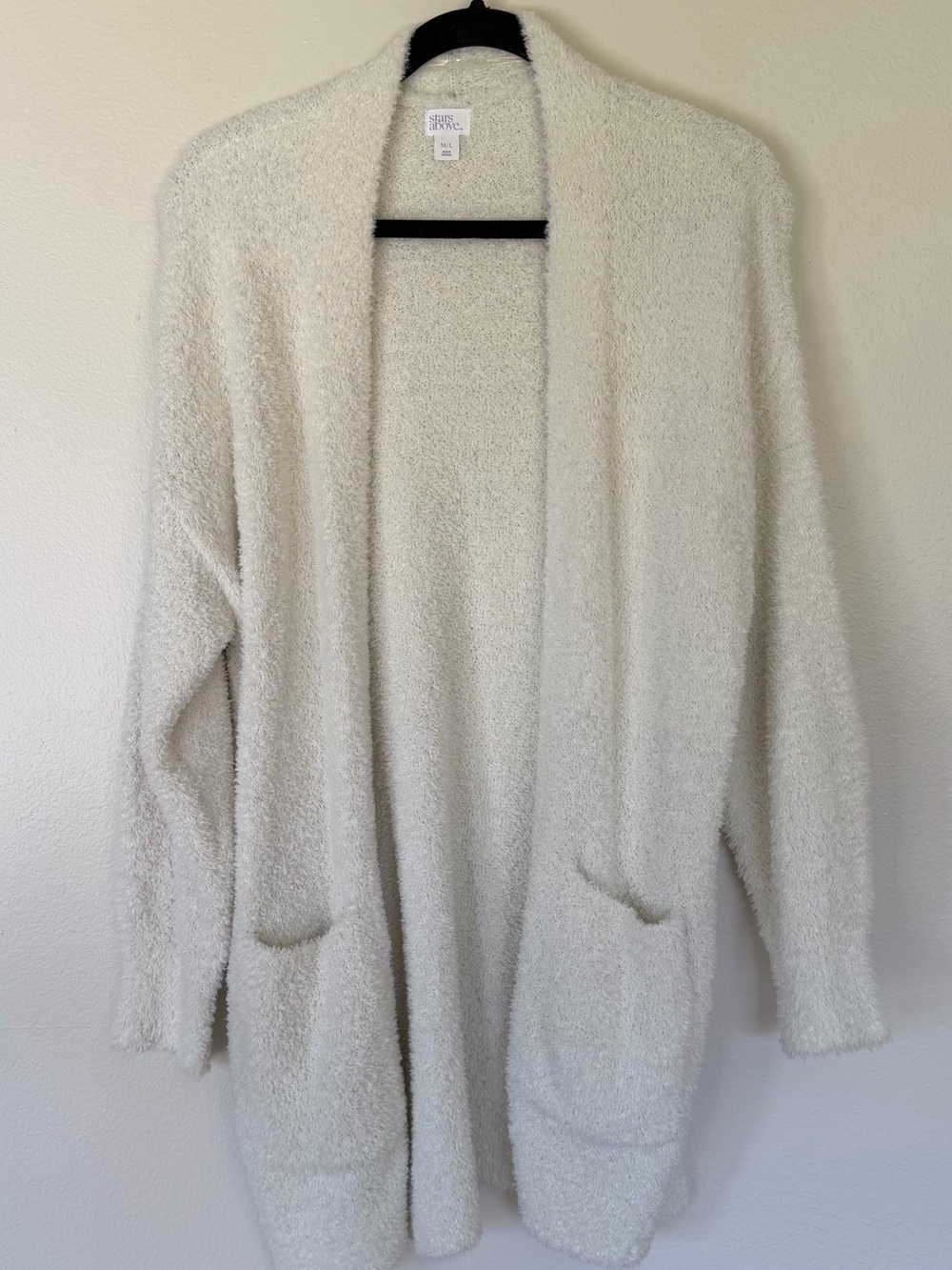 Stars Above White Cozy Cardigan